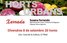Xarrada sobre els horts urbans Xarrada sobre els horts urbans